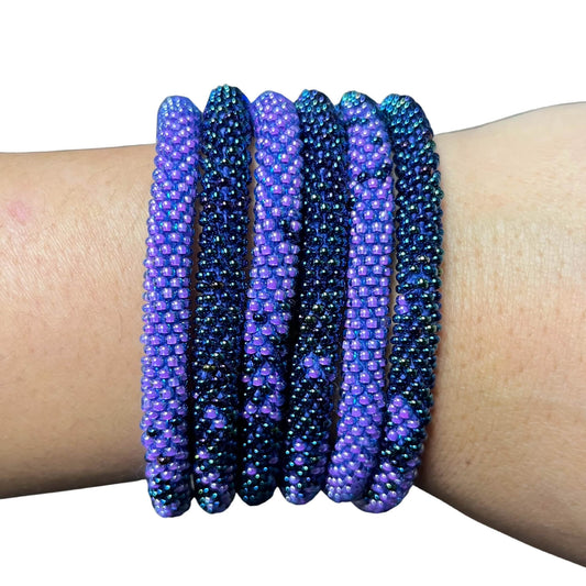 Elderberry Encanto "Duotone Dip" - LOTUS SKY Nepal Bracelets