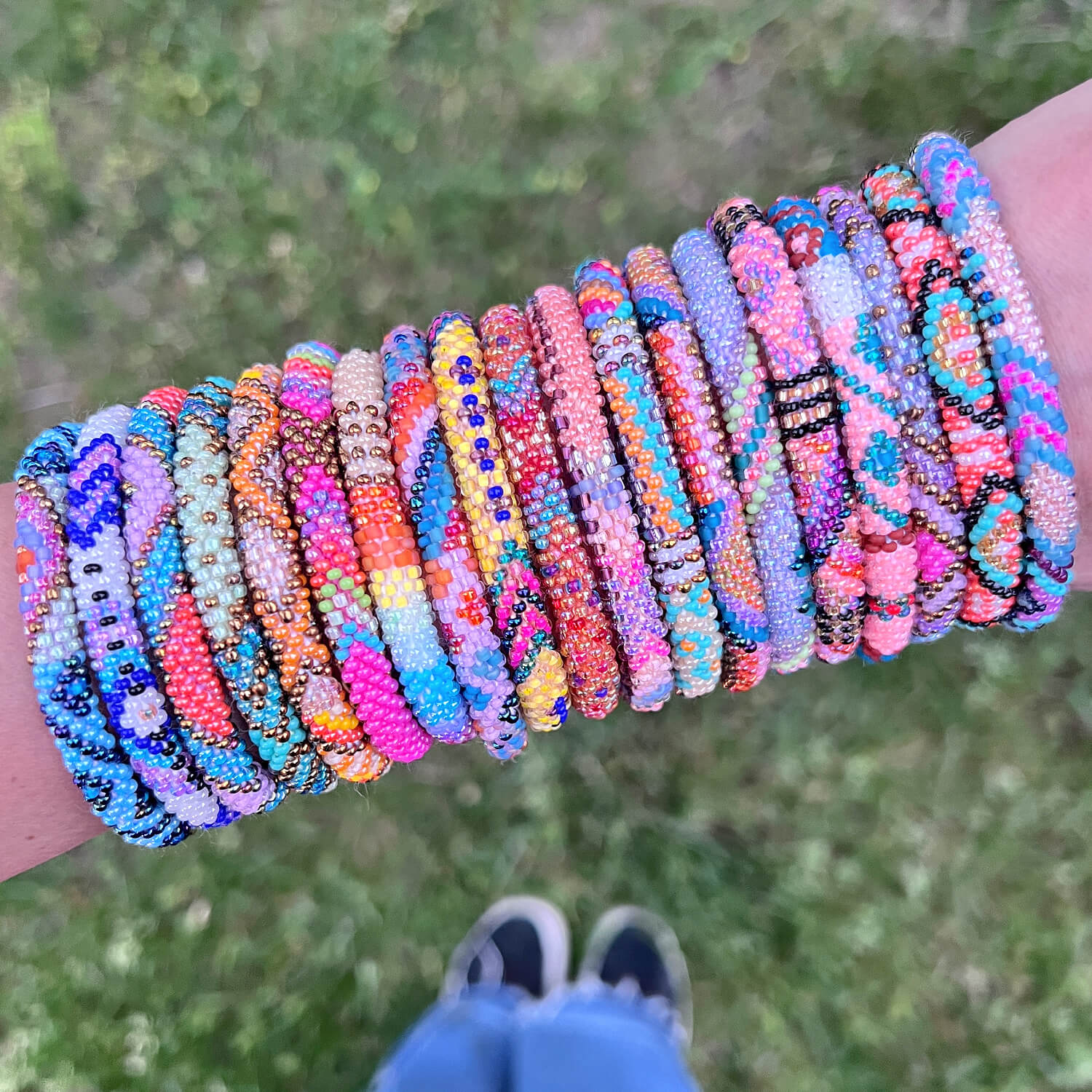 Handmade Bracelet Sashka Bracelet Sizes Sashka USA Flag Bracelet