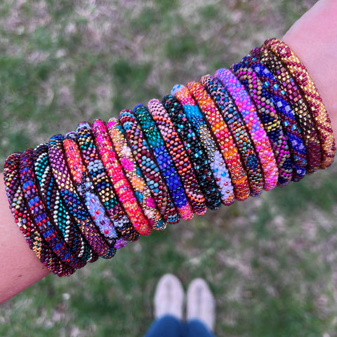 Midnight Rainbows - 6 bracelet sets!