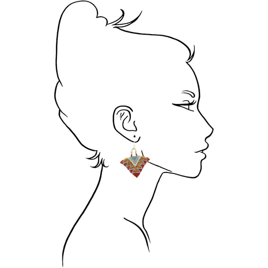 Long Country Roads Triangle Earrings 2