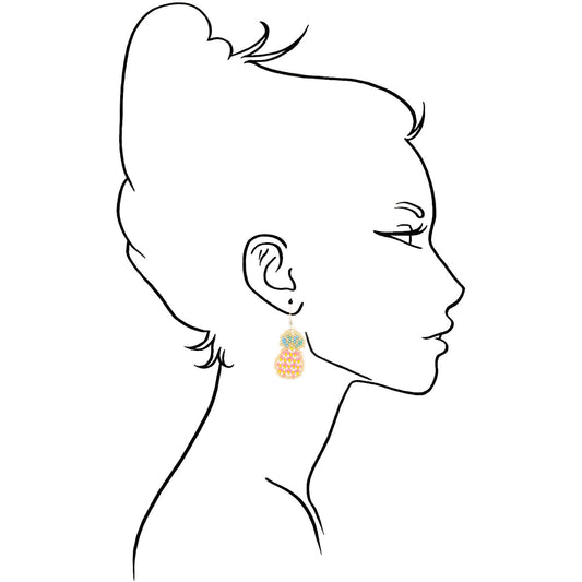 Tropical Pineapple Earrings