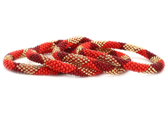Red Pizzazz - ORIGINAL ONLY! - LOTUS SKY Nepal Bracelets