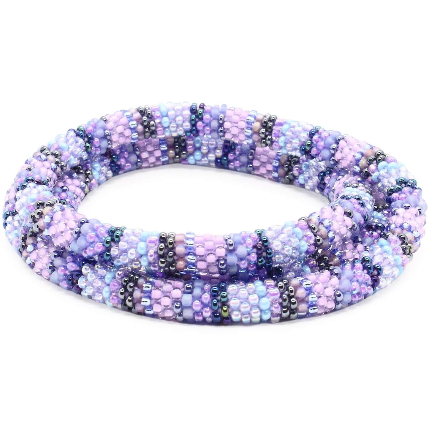 Ethereal Beauty Textile 24" Single-Layer Necklace - LOTUS SKY Nepal Bracelets