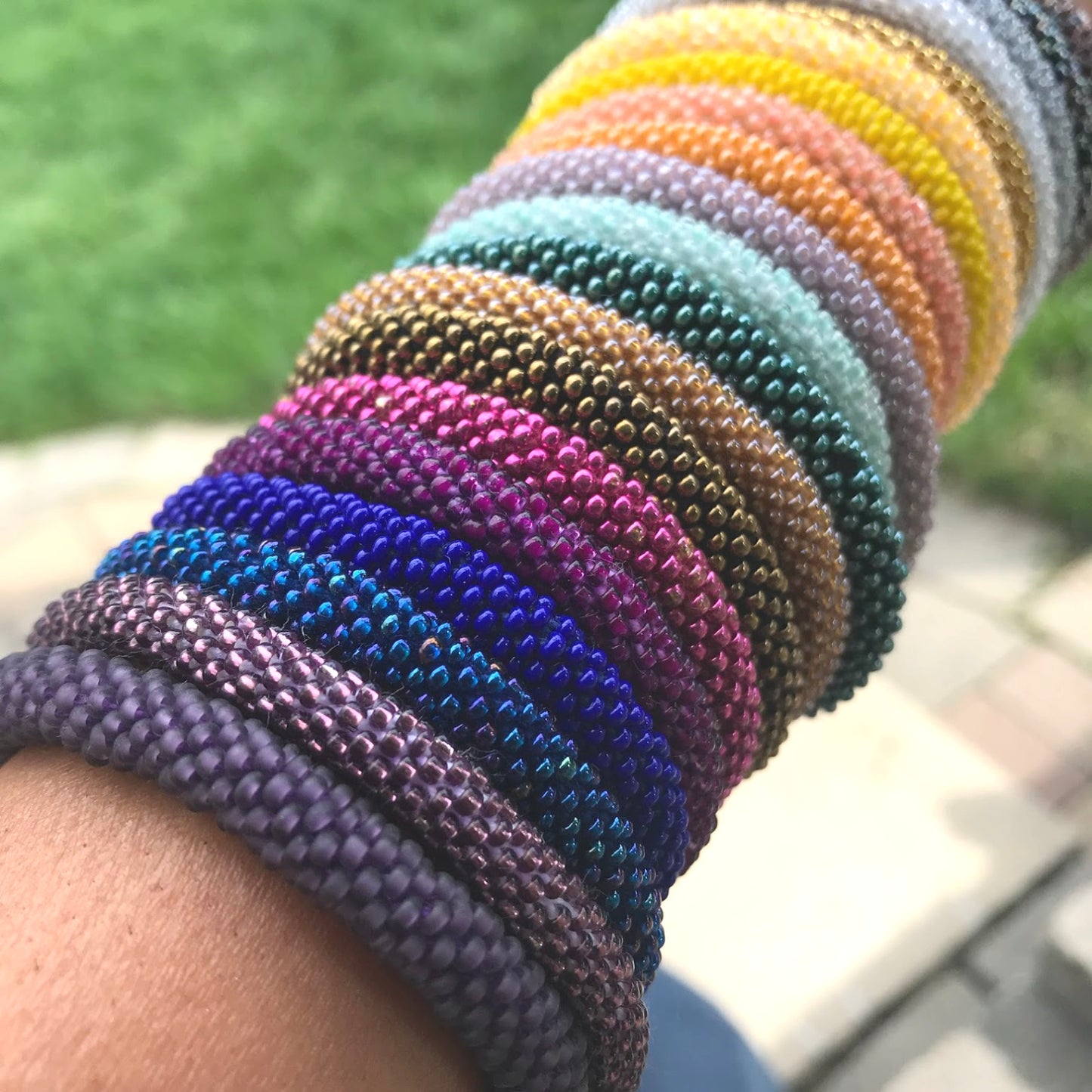 Assorted SOLIDS Grab Bag Mini - 6 Assorted Bracelets - LOTUS SKY Nepal Bracelets