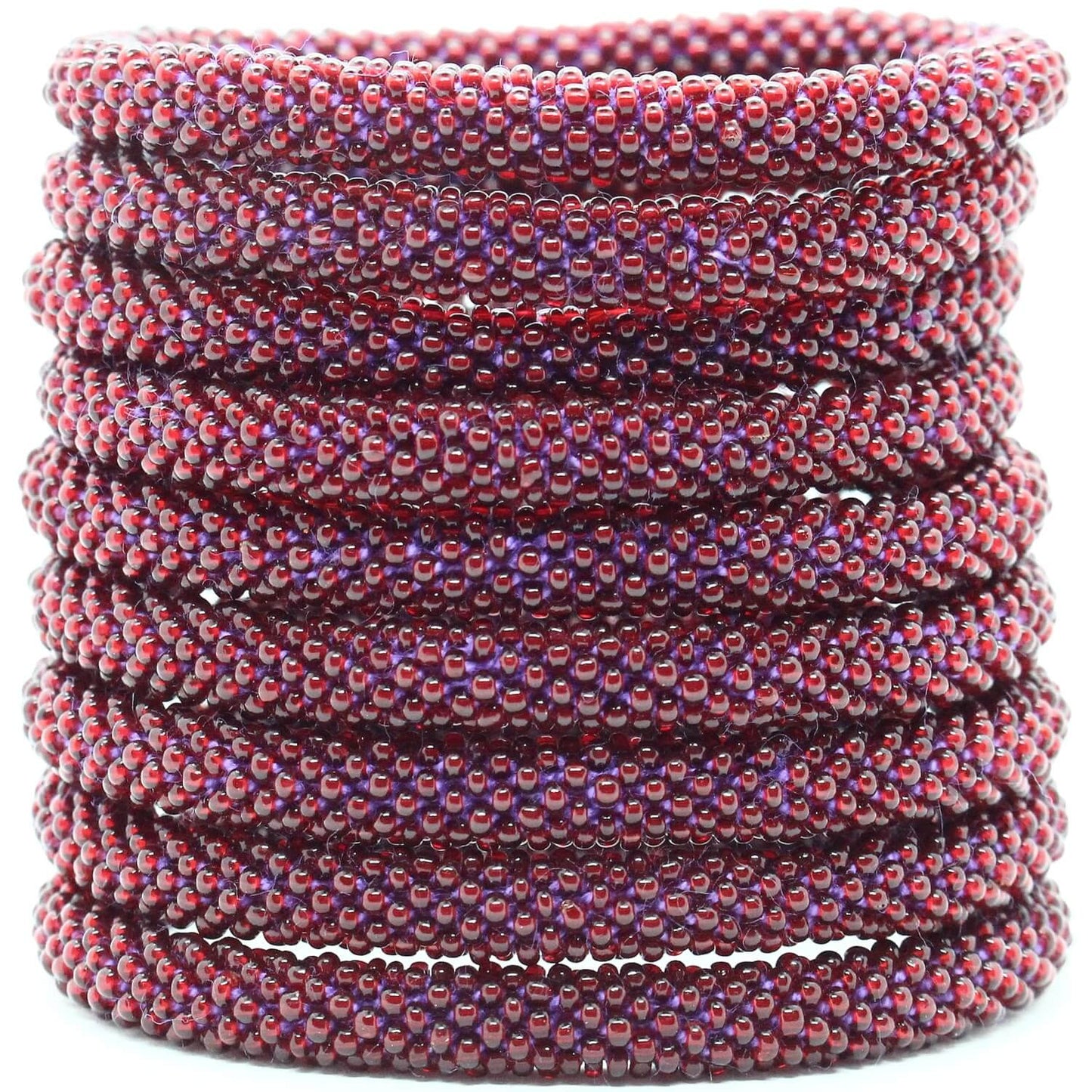 Dark Wine Solid - LOTUS SKY Nepal Bracelets