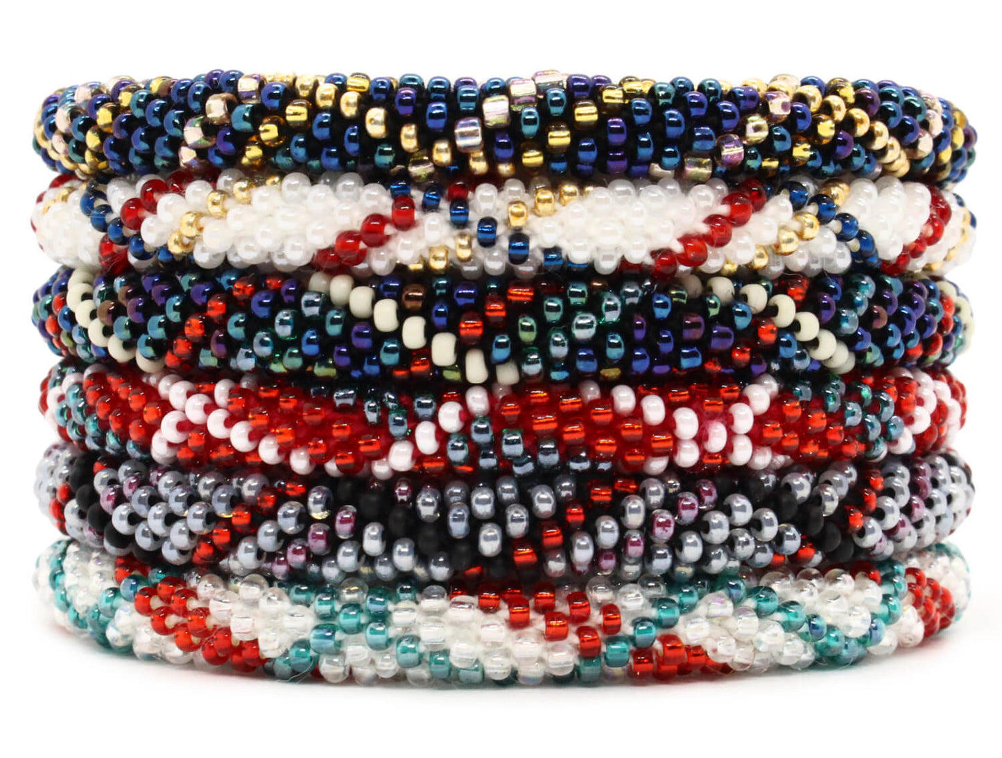 Winter Sky Plaid - LOTUS SKY Nepal Bracelets