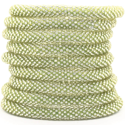 See Thru Sage Solid - LOTUS SKY Nepal Bracelets