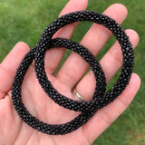 Black on Black Semisolid - LOTUS SKY Nepal Bracelets