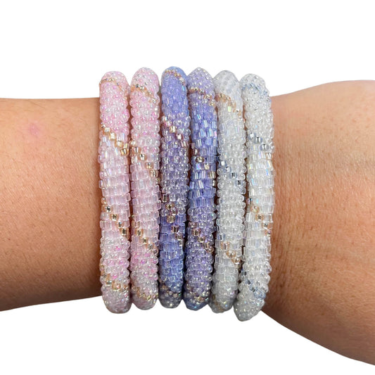 Iced Orchid Twist - LOTUS SKY Nepal Bracelets