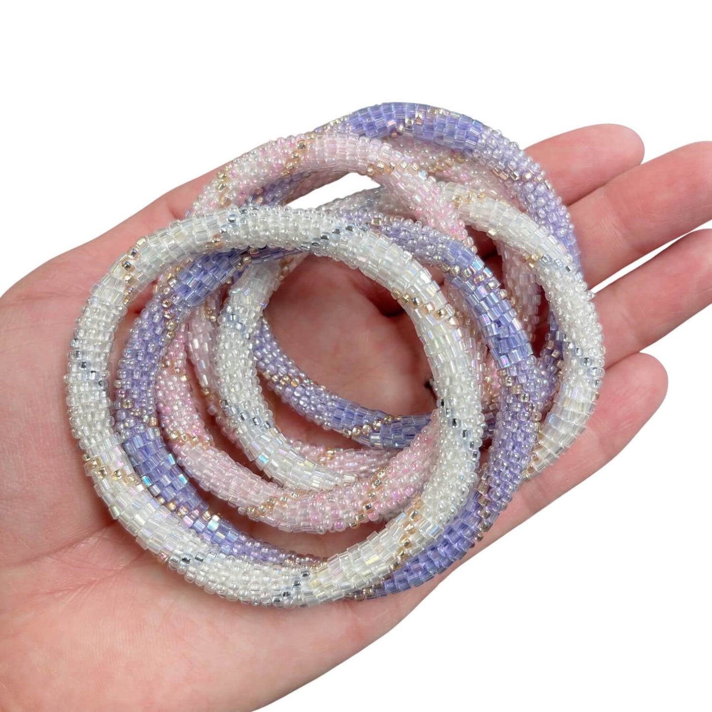 Iced Orchid Twist - LOTUS SKY Nepal Bracelets