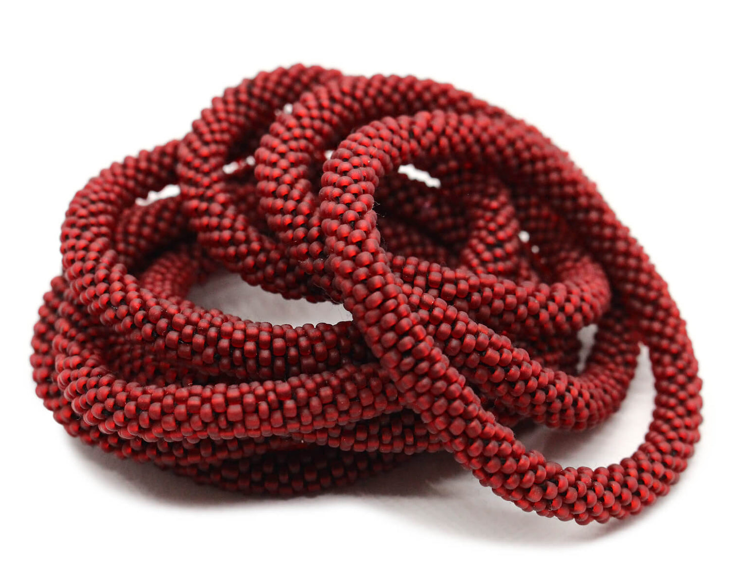 Matte Dark Red Solid - LOTUS SKY Nepal Bracelets