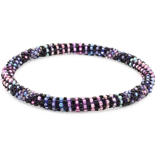 Pastel Rainbow in the Night Anklet - LOTUS SKY Nepal Bracelets