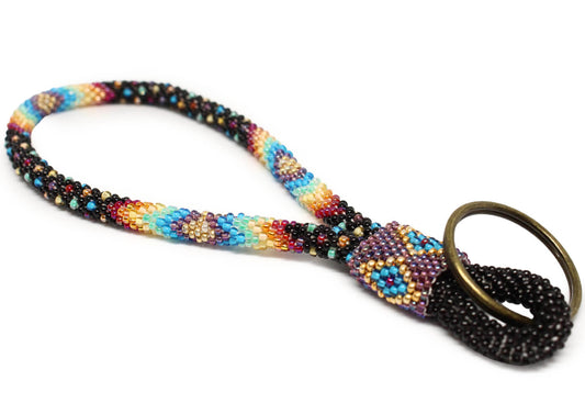 Retro Rainbow Keychain - LOTUS SKY Nepal Bracelets