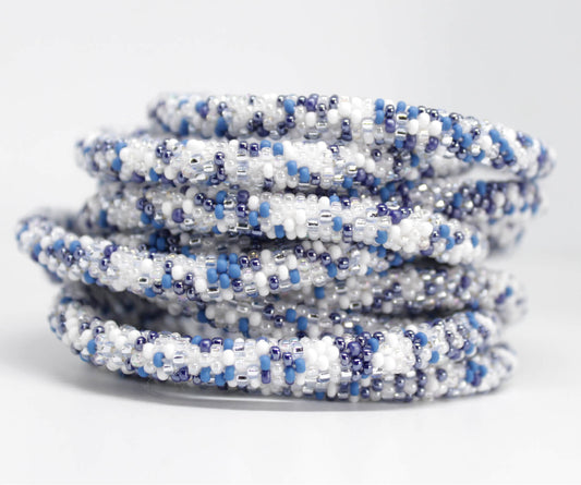 Sun Bleached Denim - LOTUS SKY Nepal Bracelets