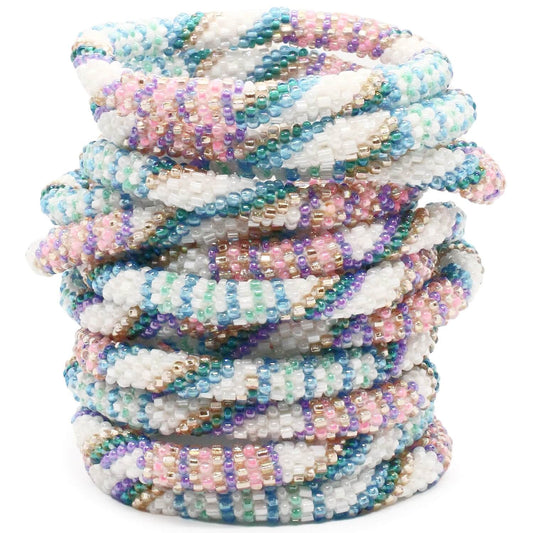Watercolor Whimsy - LARGE ONLY! - LOTUS SKY Nepal Bracelets