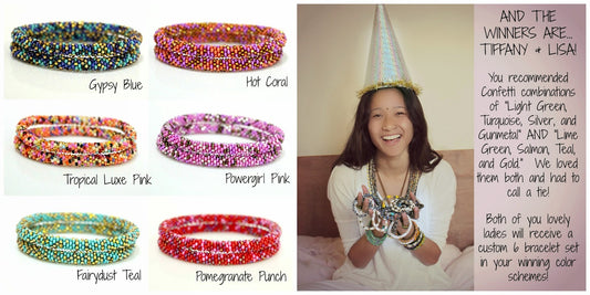 "Get Enchanted" Confetti Bracelet Giveaway: Results are In!