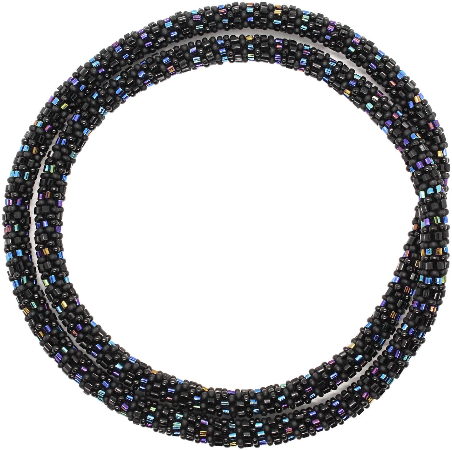 Black on Black Semisolid 24" Single-Layer Necklace