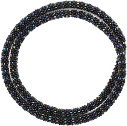 Black on Black Semisolid 24" Single-Layer Necklace