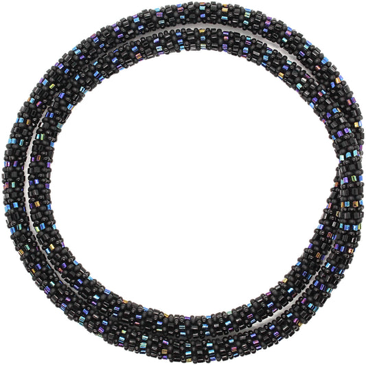 Black on Black Semisolid 24" Single-Layer Necklace