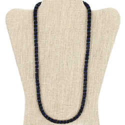 Black on Black Semisolid 24" Single-Layer Necklace