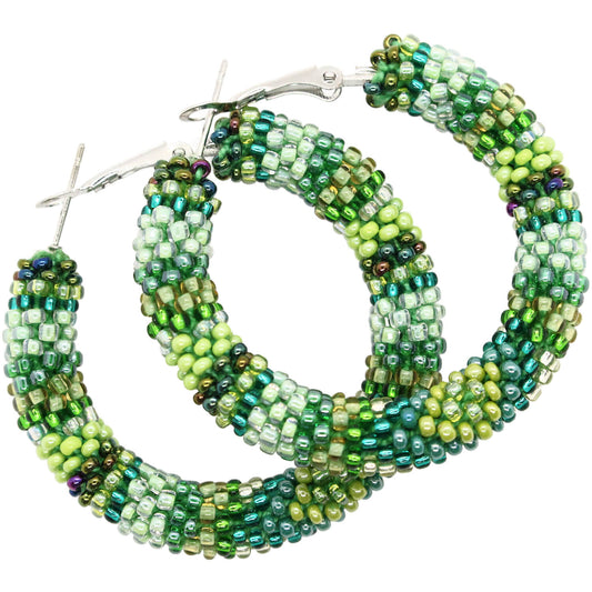 Celtic Forest Hoop Earrings