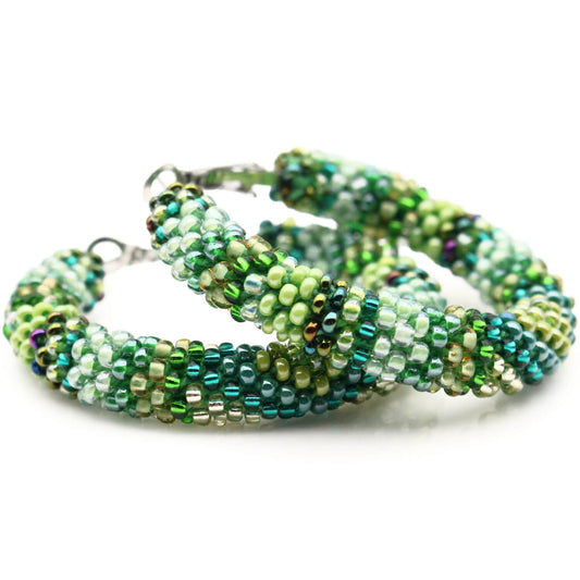 Celtic Forest Hoop Earrings