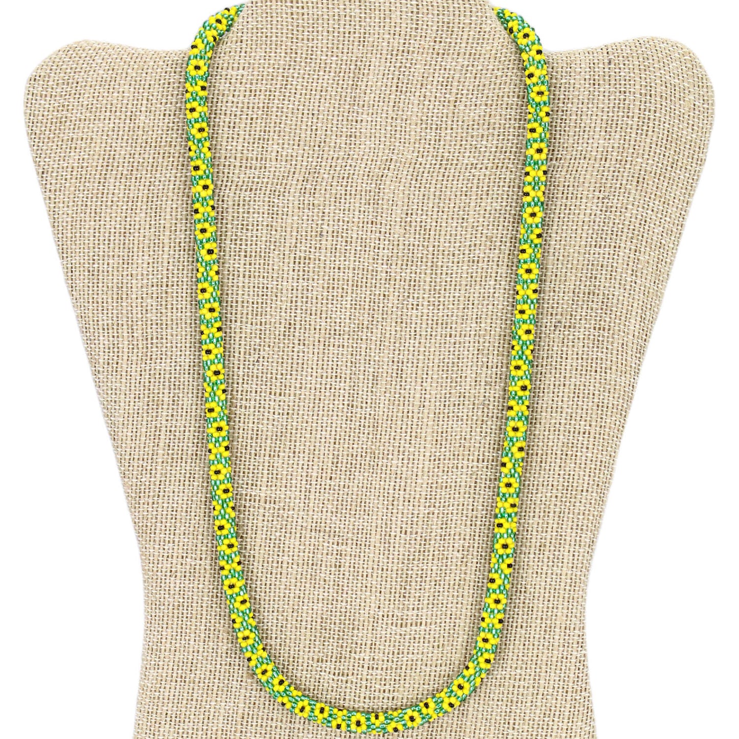 Classic Sunflower 24" Single-Layer Necklace