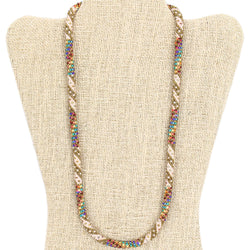Coppered Rainbow 24" Single-Layer Necklace