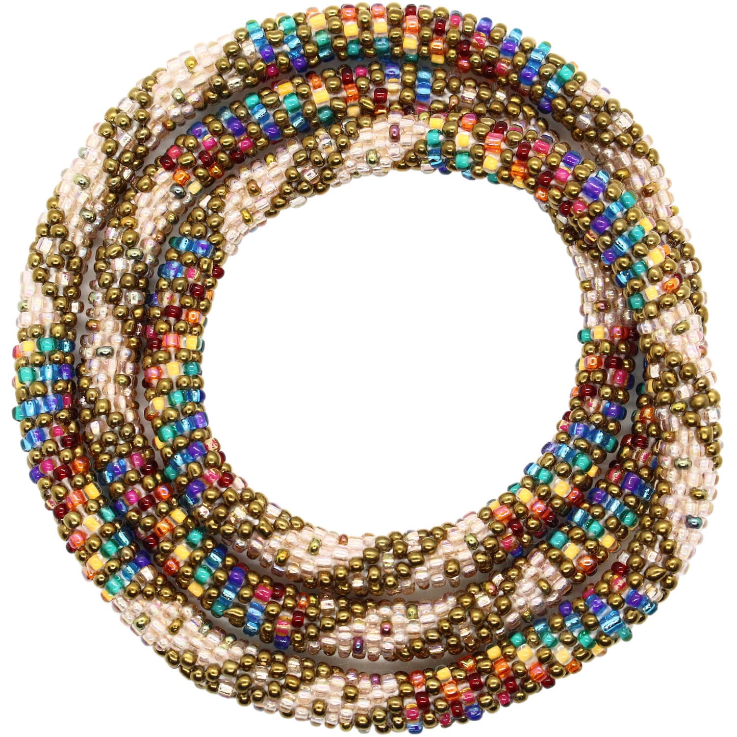 Coppered Rainbow 24" Single-Layer Necklace