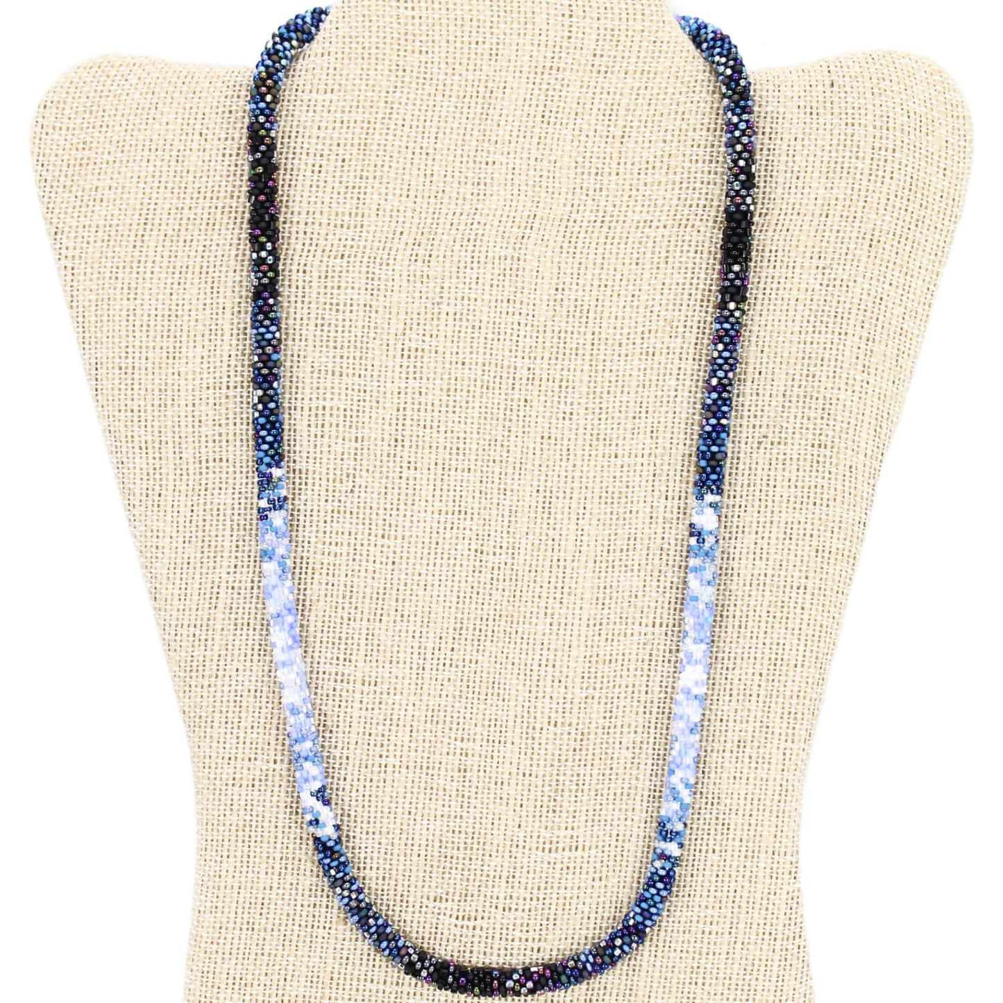 Denim Ombré 24" Single-Layer Necklace