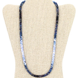 Denim Ombré 24" Single-Layer Necklace