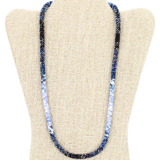 Denim Ombré 24" Single-Layer Necklace