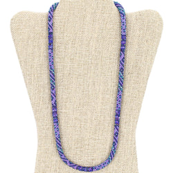 Electric Violet 24" Single-Layer Necklace