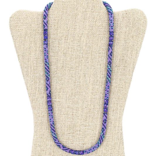 Electric Violet 24" Single-Layer Necklace