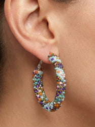 Marrakesh Mosaic Hoop Earrings
