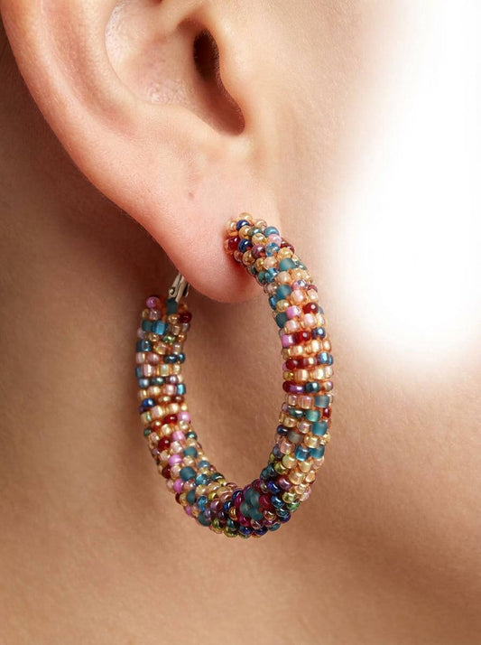 Harvest Hues Hoop Earrings