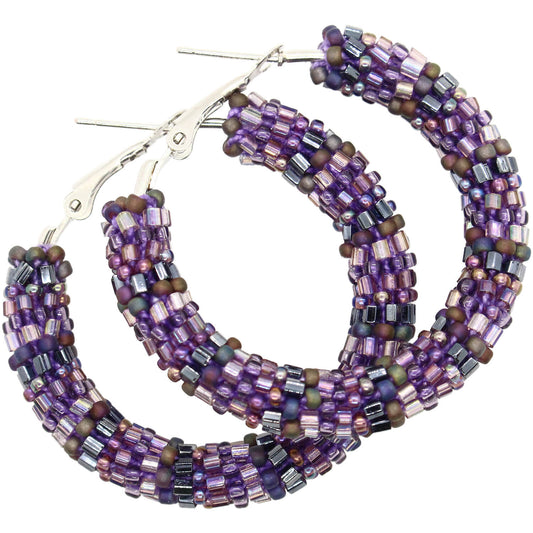 Cosmic Forces Holographic Semisolid Hoop Earrings