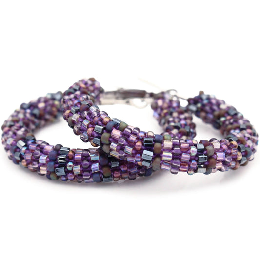 Cosmic Forces Holographic Semisolid Hoop Earrings