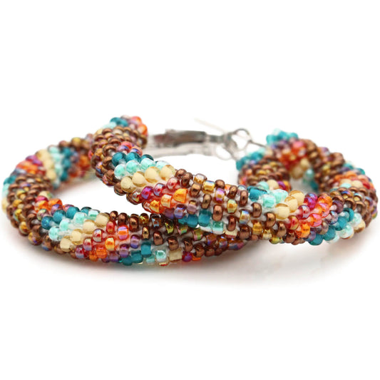 Bell Bottoms & Fringe Hoop Earrings