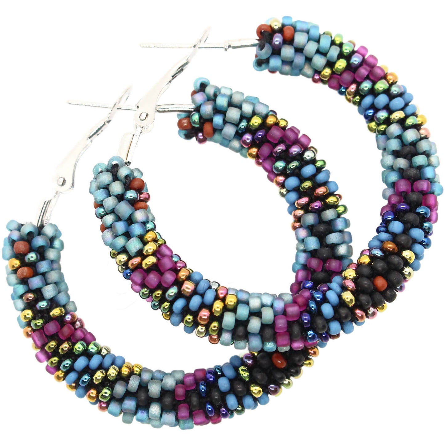 Aurora Borealis Hoop Earrings