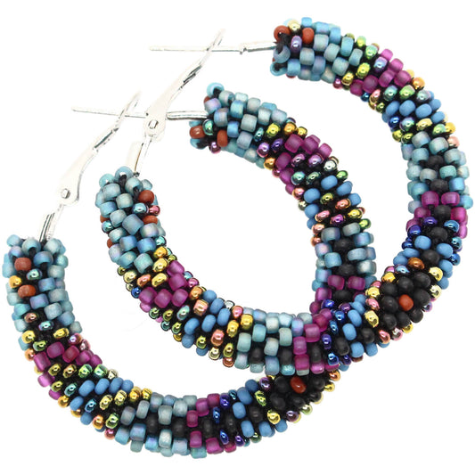 Aurora Borealis Hoop Earrings