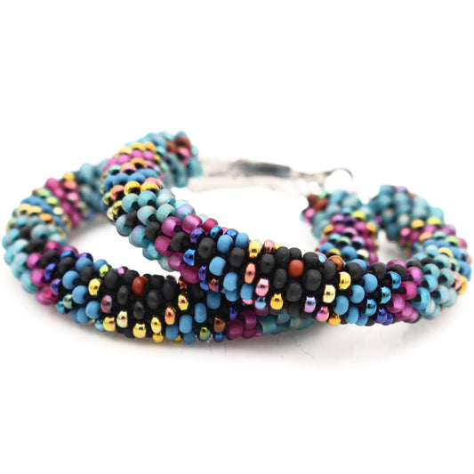 Aurora Borealis Hoop Earrings