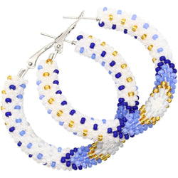 Saltwater Mosaic Hoop Earrings
