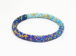 Mermaid Scales Blue Ombré - LOTUS SKY Nepal Bracelets