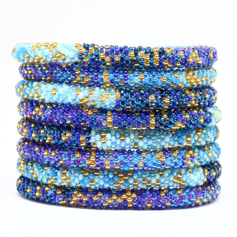 The Mermaid Scales Blue Ombré Bracelet (5 Pack)