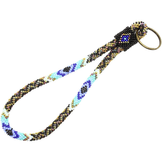 Blue Burst Keychain