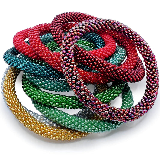 Merry Chroma Classic Holiday Solids Grab Bag - 6 bracelet sets!