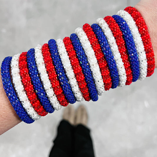 Red, White, & True Semisolid Grab Bag - 3, 6, or 9 bracelet sets!