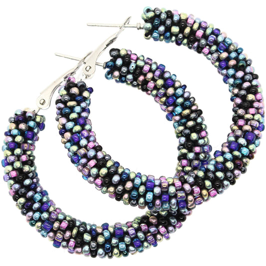 Galaxy Gradient Hoop Earrings 05