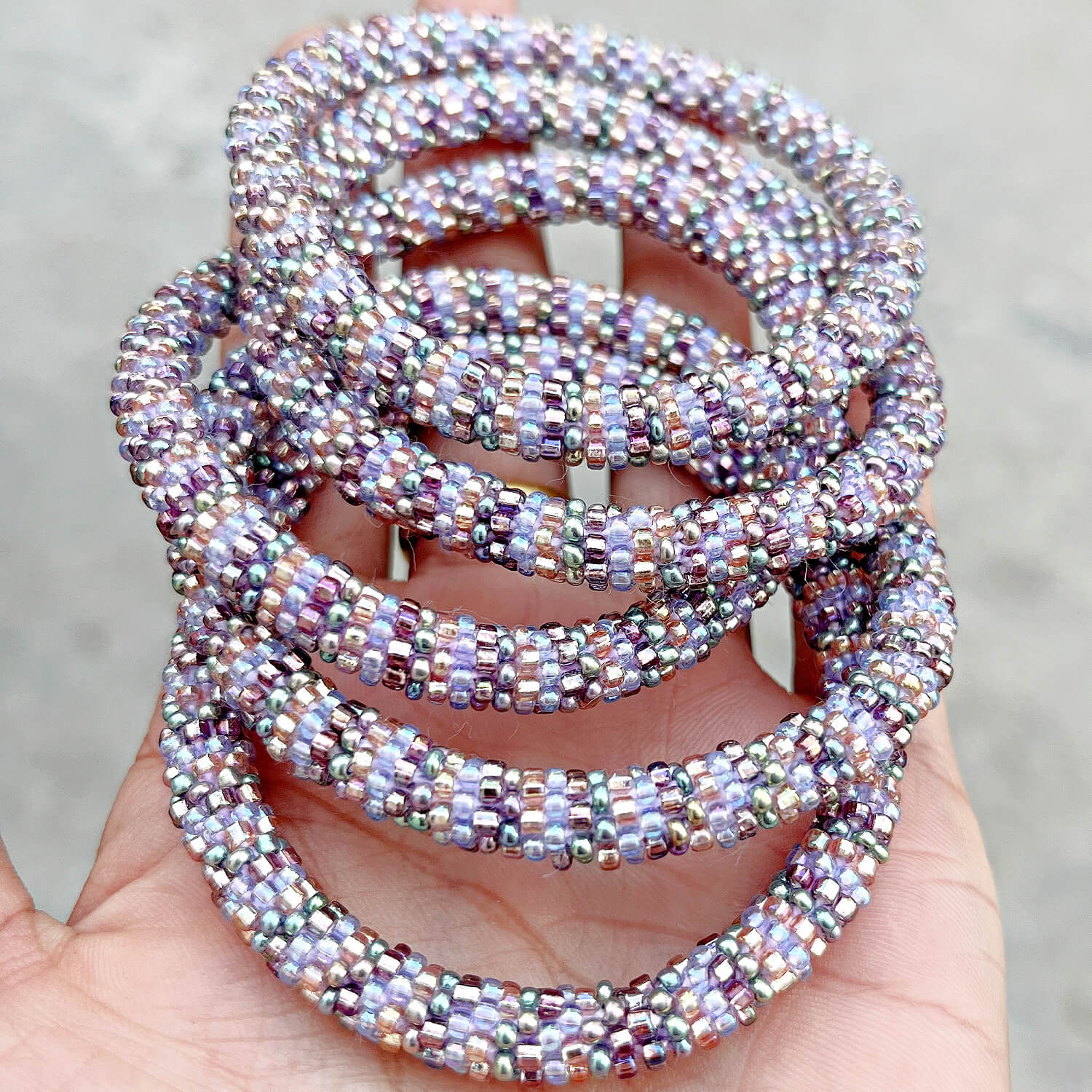 Beaded Nepal Glass Seed Bead Bracelets Fair Trade – LOTUS SKY